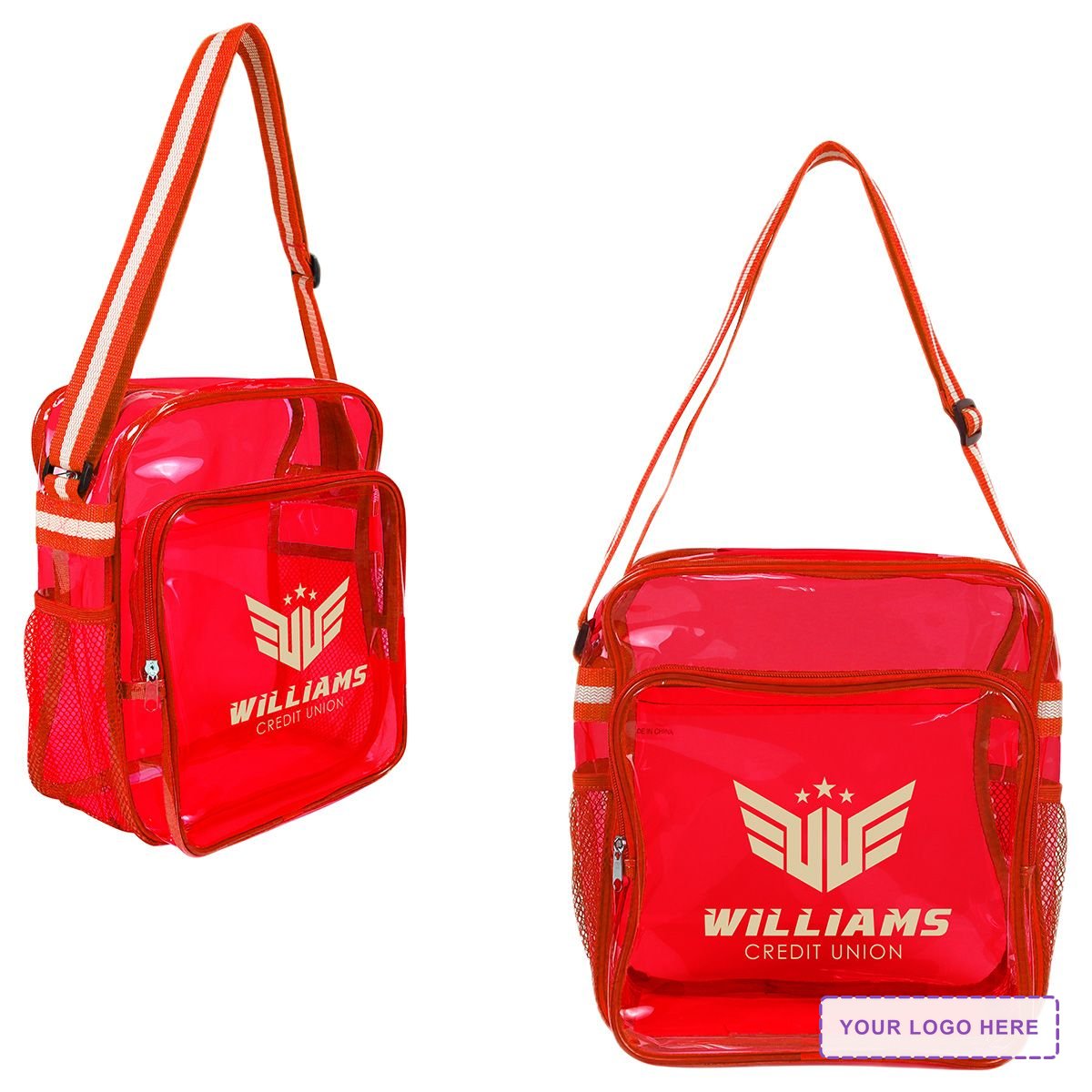 Diamond Clear TPU Messenger Bag