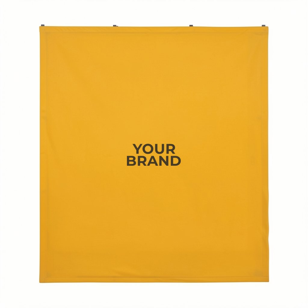 8' Straight Splash Floor Display 4-Sided Kit (Recycled Polyester Knit)