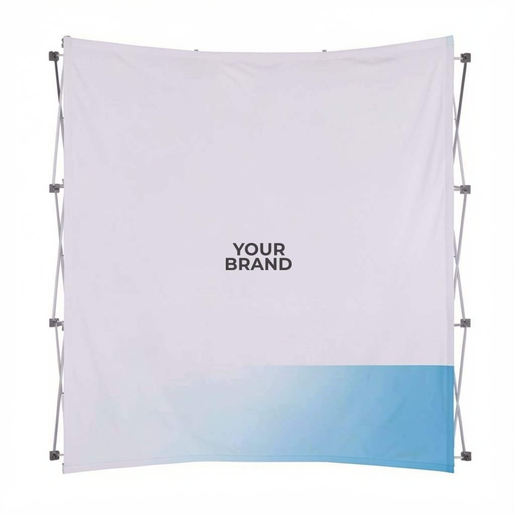 8' Curved Splash Floor Display Face Kit (Recycled Polyester Knit)