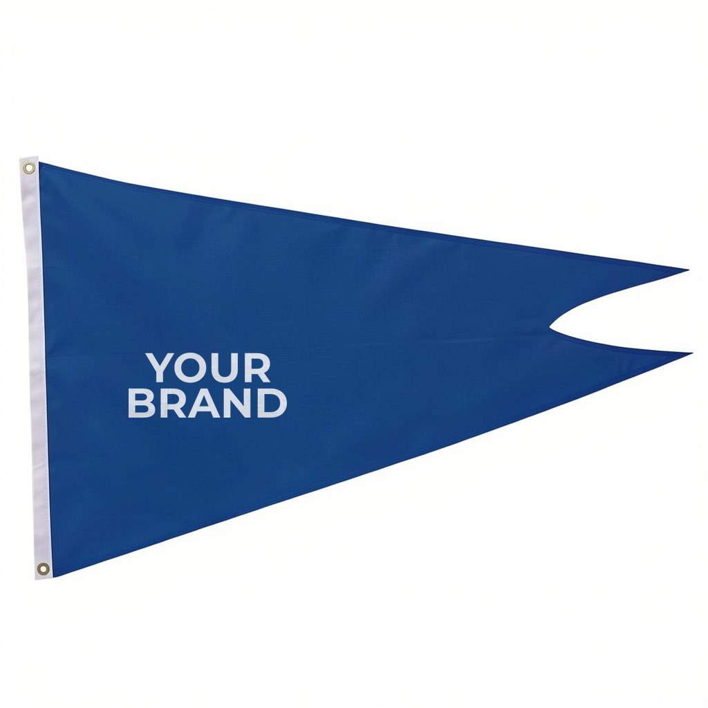 2.5' x 4' Nylon Burgee Flag Single-Sided