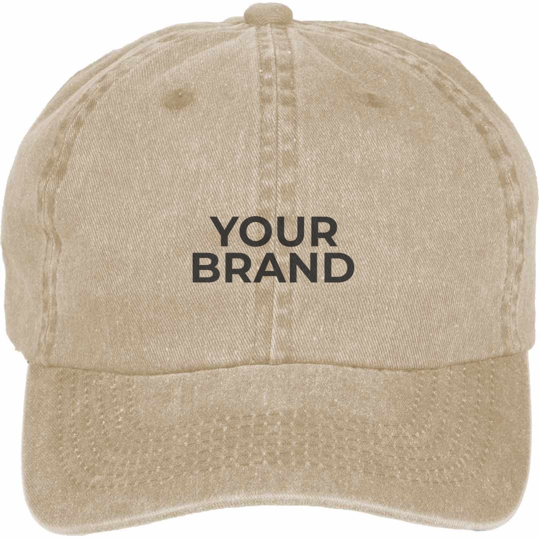 Recycled Cotton Washed 6 Panel Dad Ballcap - Unisex