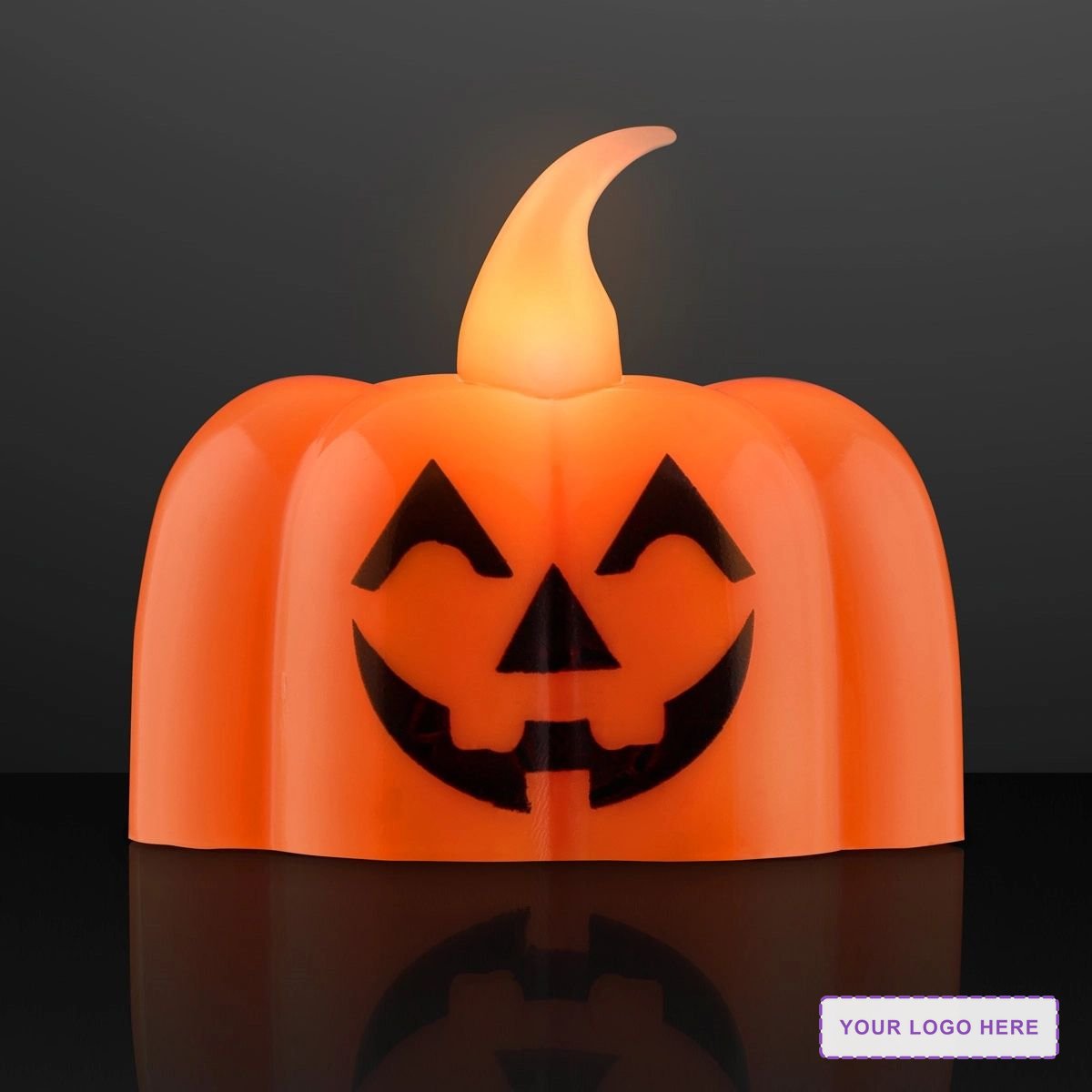 Pumpkin Lights LED Tea Candles