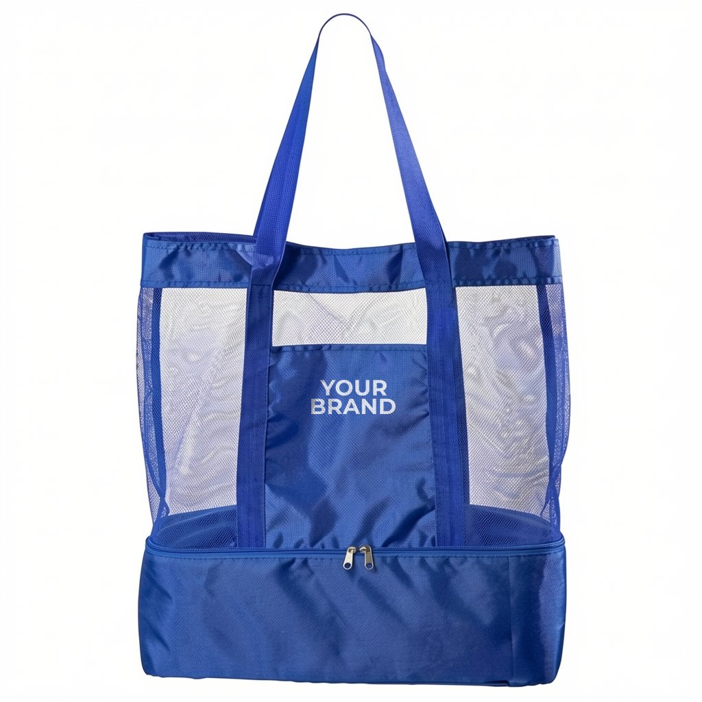 Nautical Polyester Insulated Beach Bag