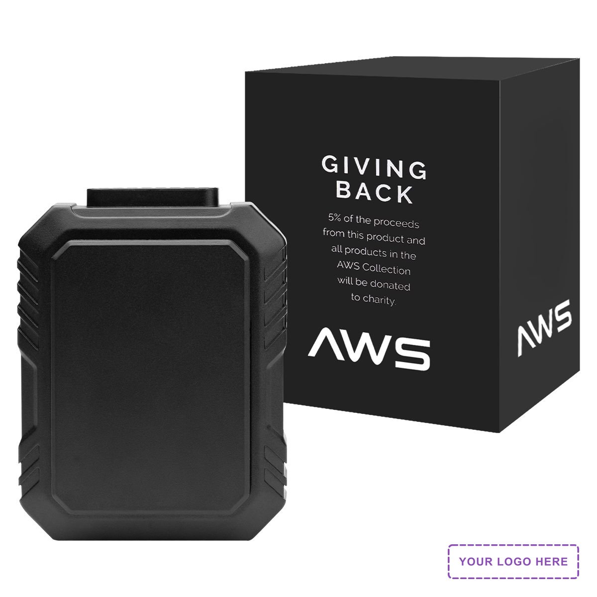 AWS UL Listed 5,000 mAh Power Bank and Fan With Clip