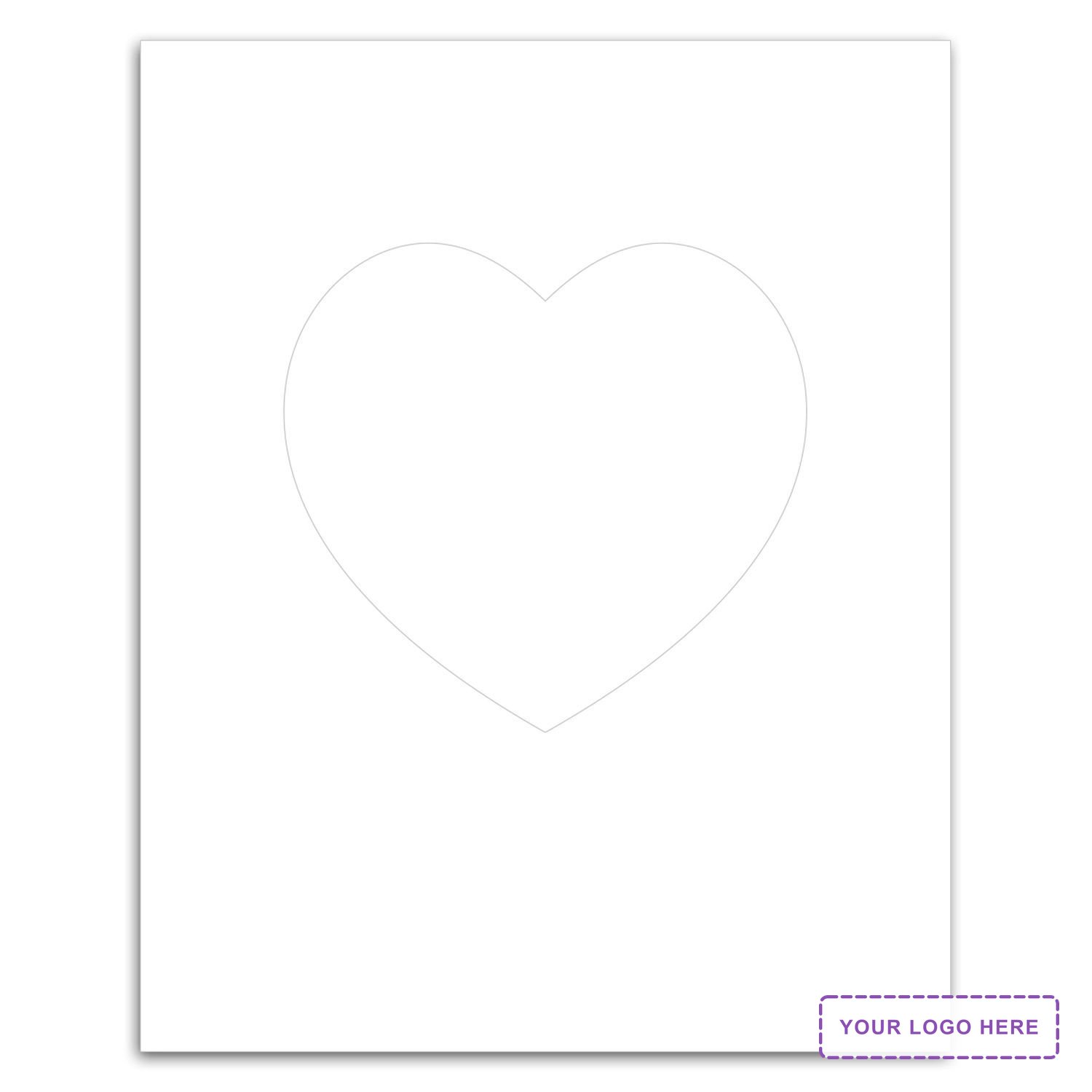 Heart Punch Out Picture Frame Magnet