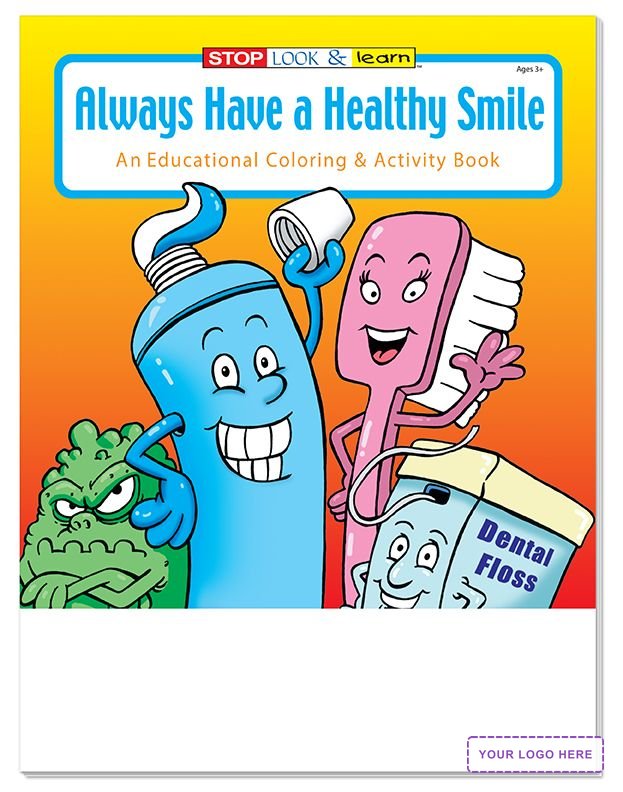 COLORING SET - Always Have A Healthy Smile Coloring Book Fun Pack