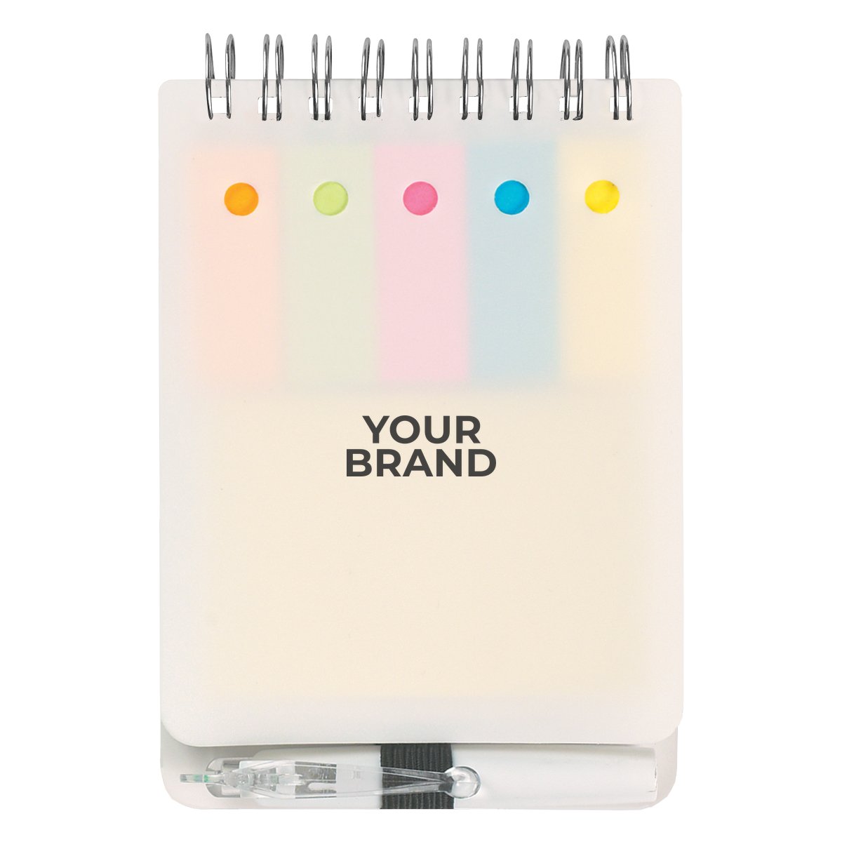 Spiral Jotter With Sticky Notes, Flags & Pen