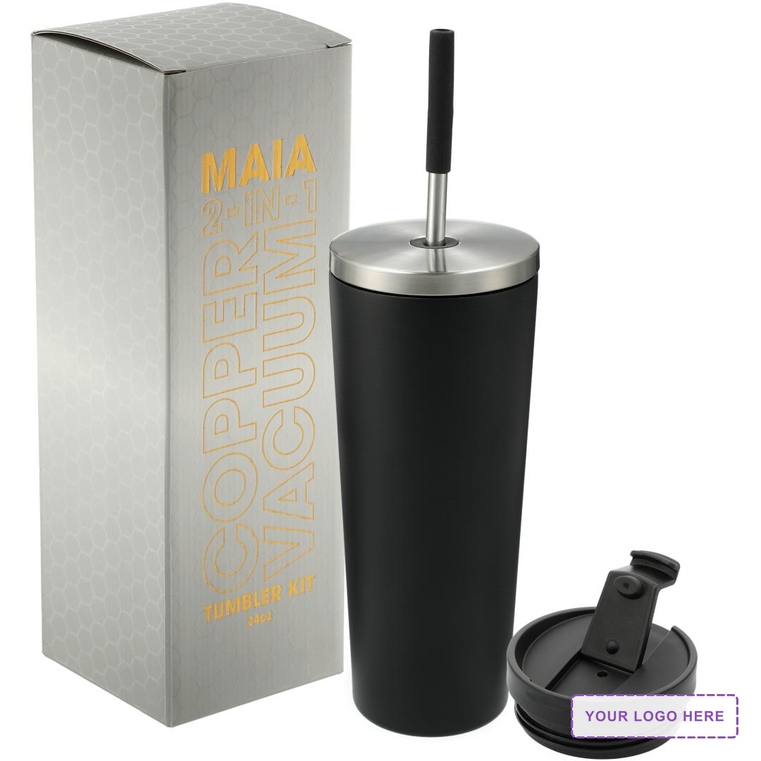 Maia 2-in-1 Copper Vacuum Tumbler Kit 24oz