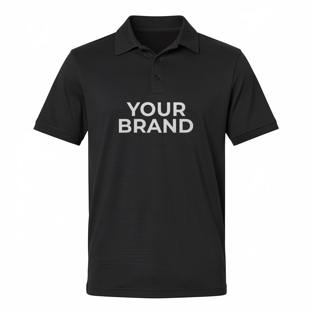 Men's Textured Stripe Polo - A704