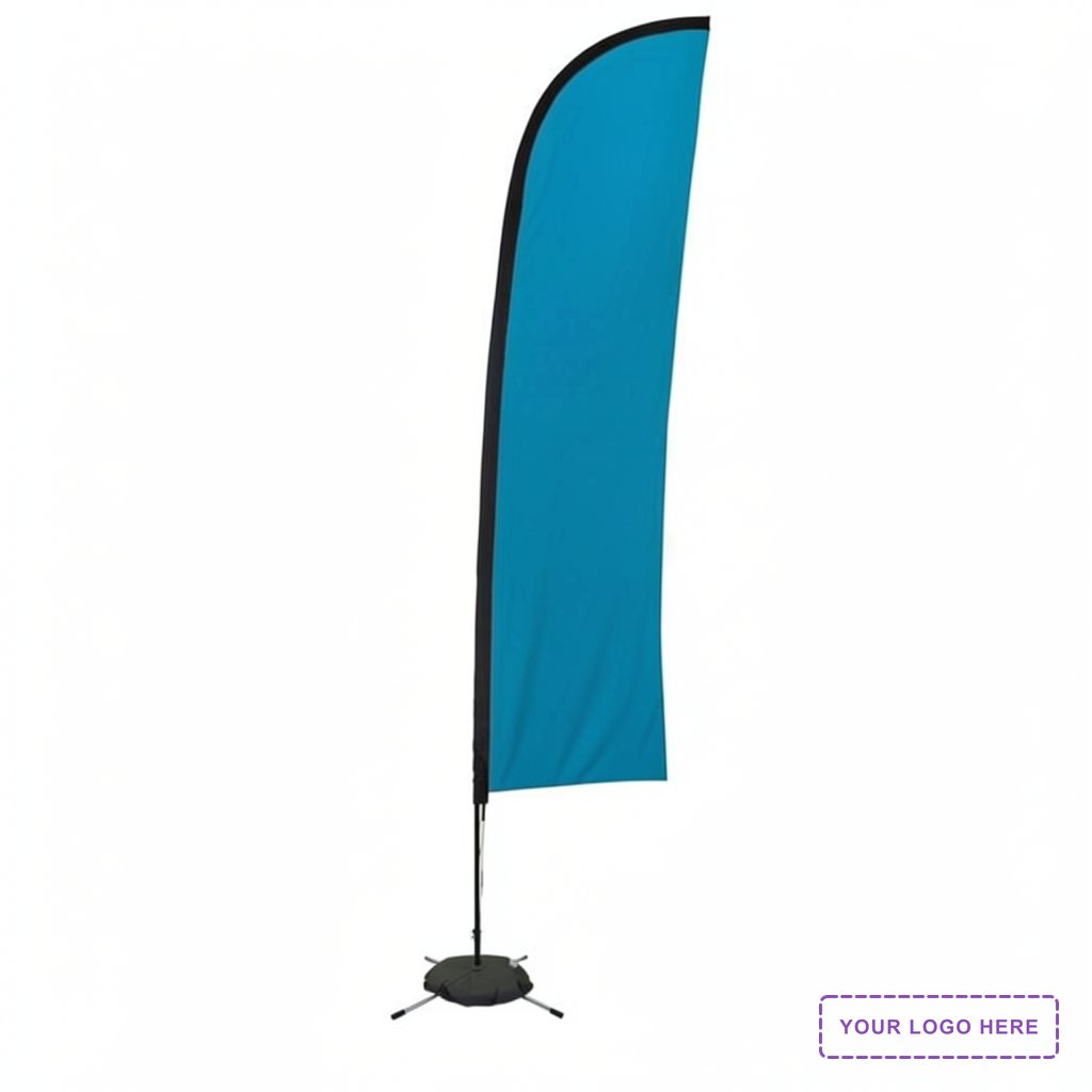13' Premium Blade Sail Sign Kit (Single-Sided with Scissor Base)