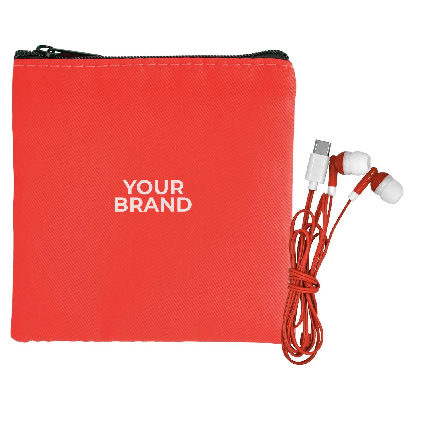 Colorful RPET Ear Bud Pouch