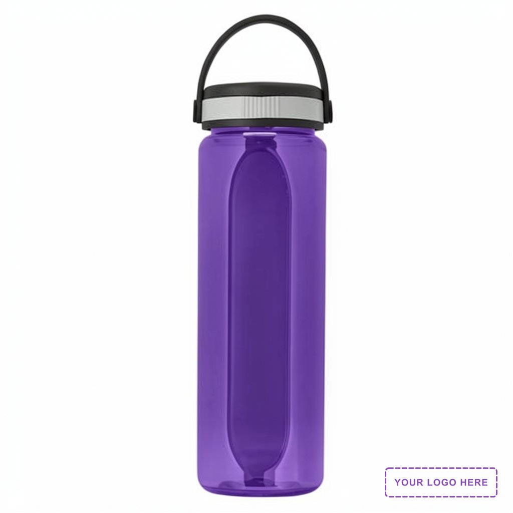 Garyline® Boss Embossed RPET Bottle with Grip Lid - 26 oz.