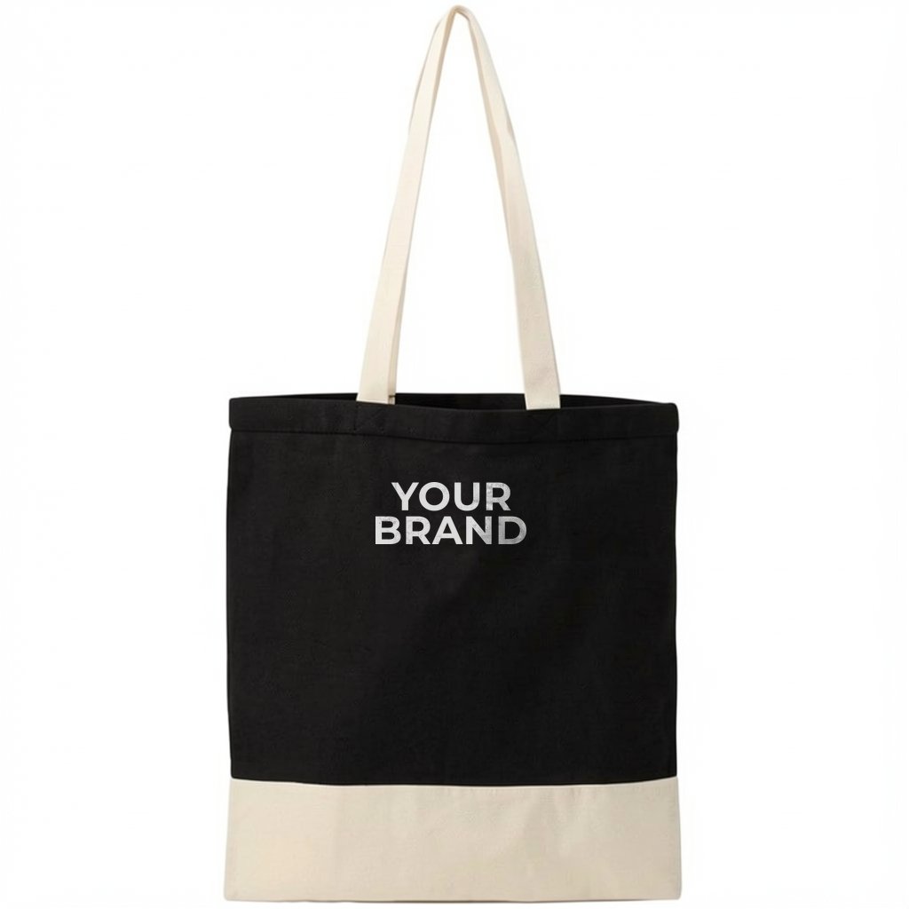 Split Recycled 5oz Cotton Twill Convention Tote