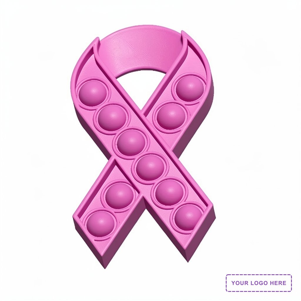 Pop It Fidget Toy - Breast Cancer Awareness