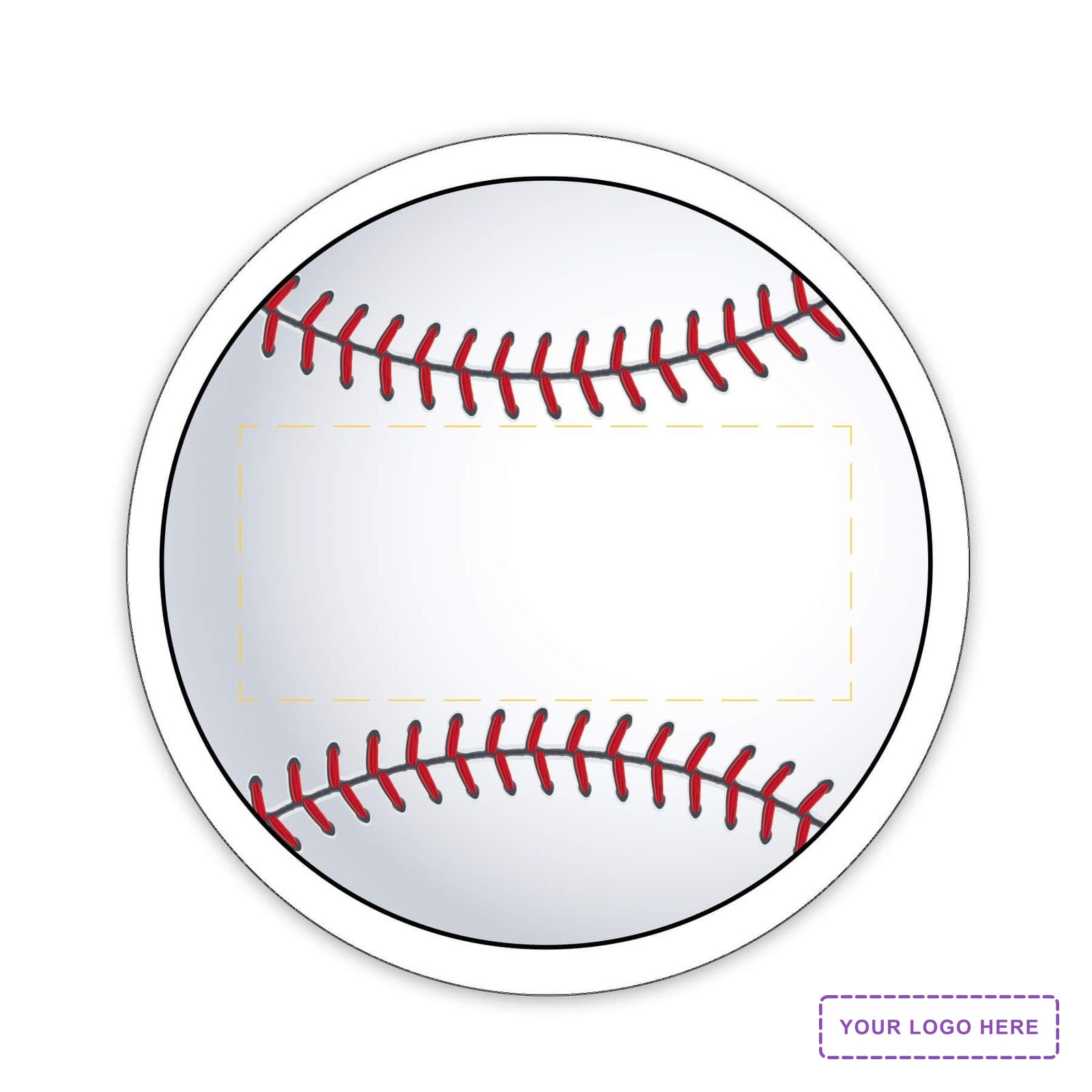 Baseball Shaped NoteKeeper™ Magnet 35 Mil