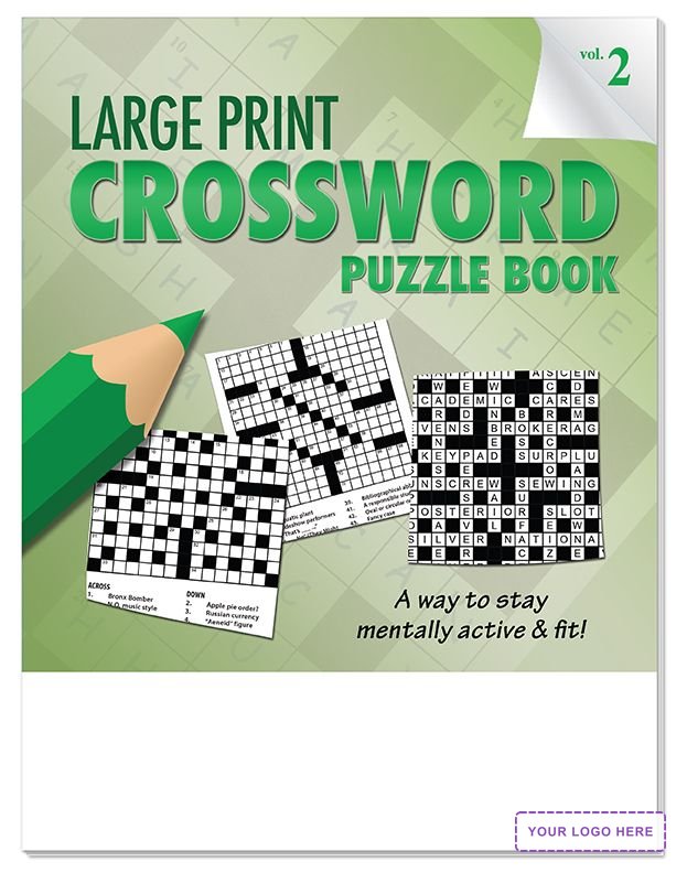 PUZZLE BOOK - LARGE PRINT Crossword Puzzle Book - Volume 2
