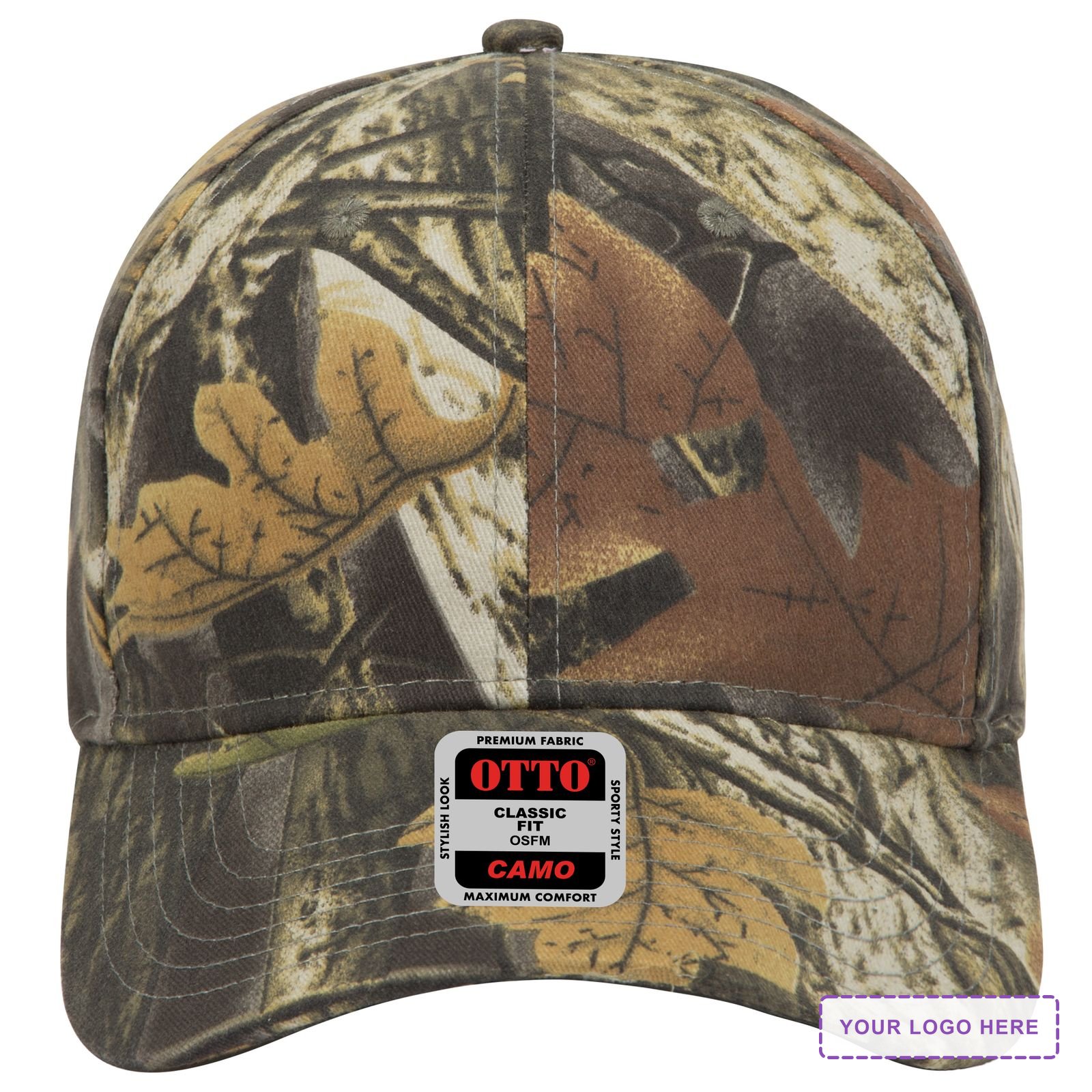 OTTO CAP® Camouflage 6 Panel Low Profile Baseball Cap