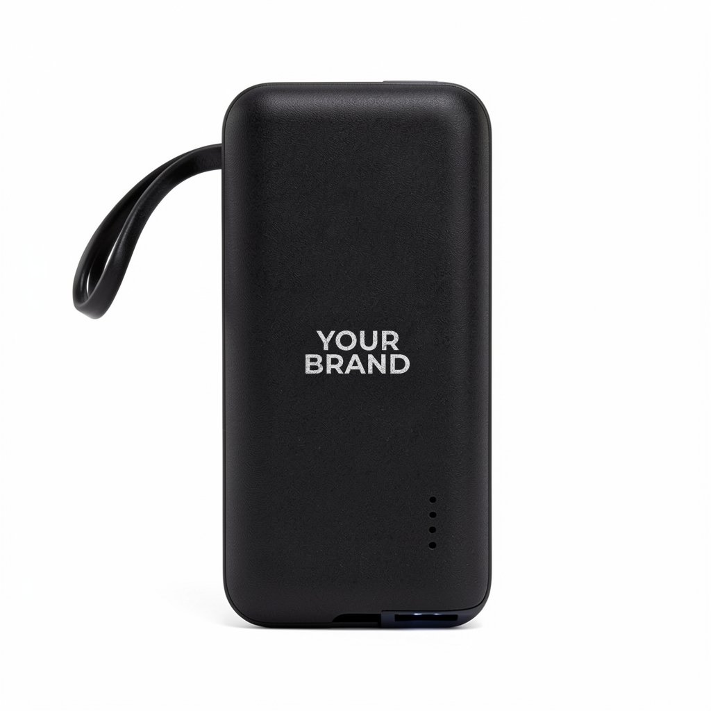 Chancellor 5000mAh Power Bank with USB-C Built-in Cable