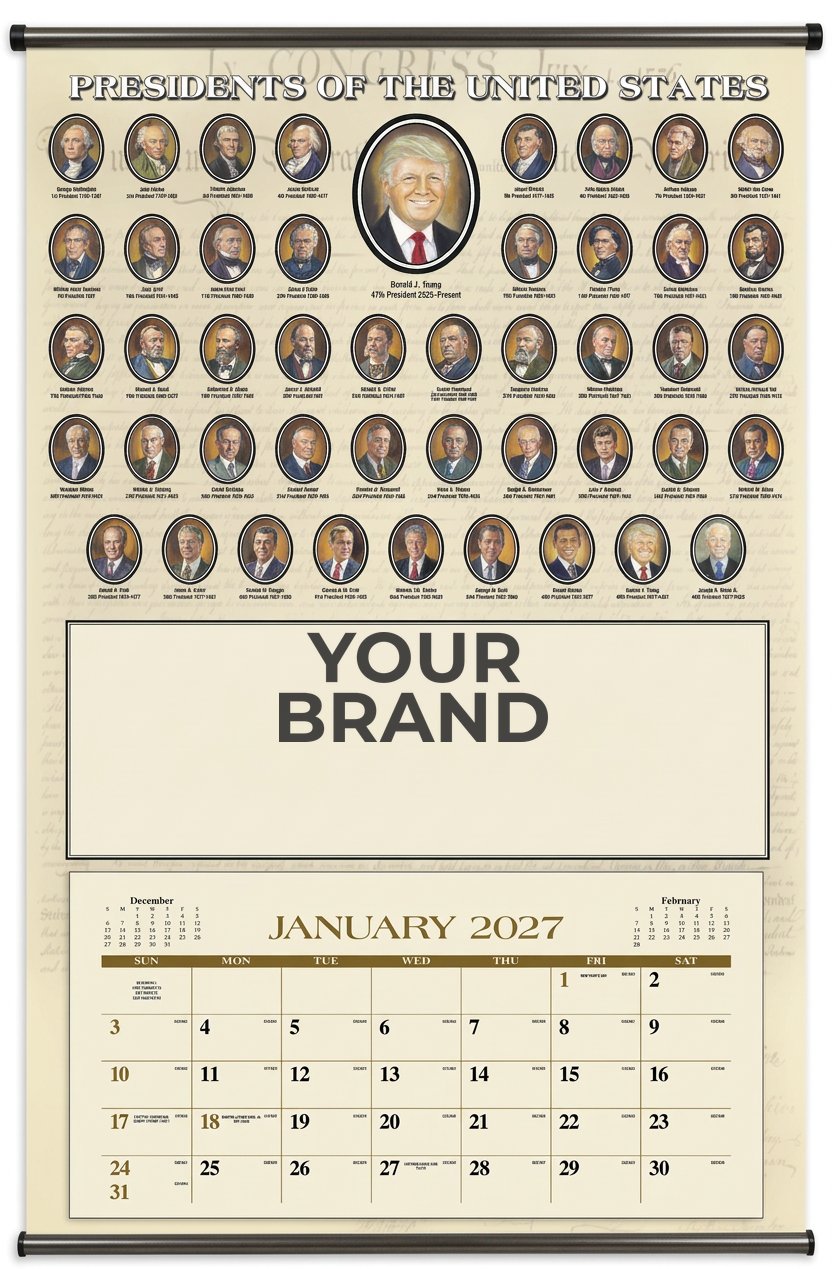 Triumph® Calendars Presidents Hanger 12-Month Calendar