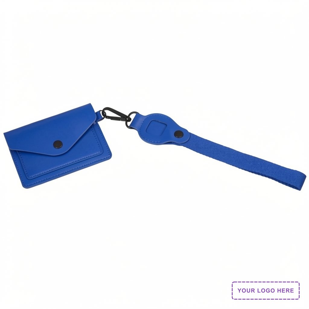 Recycled Wrist Lanyard with Card Holder