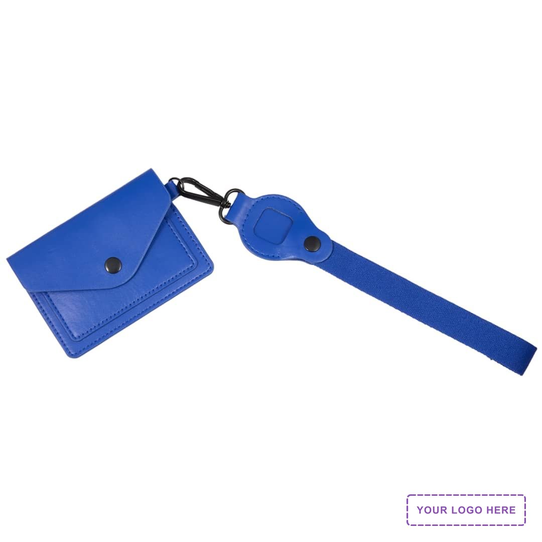 Recycled Wrist Lanyard with Card Holder