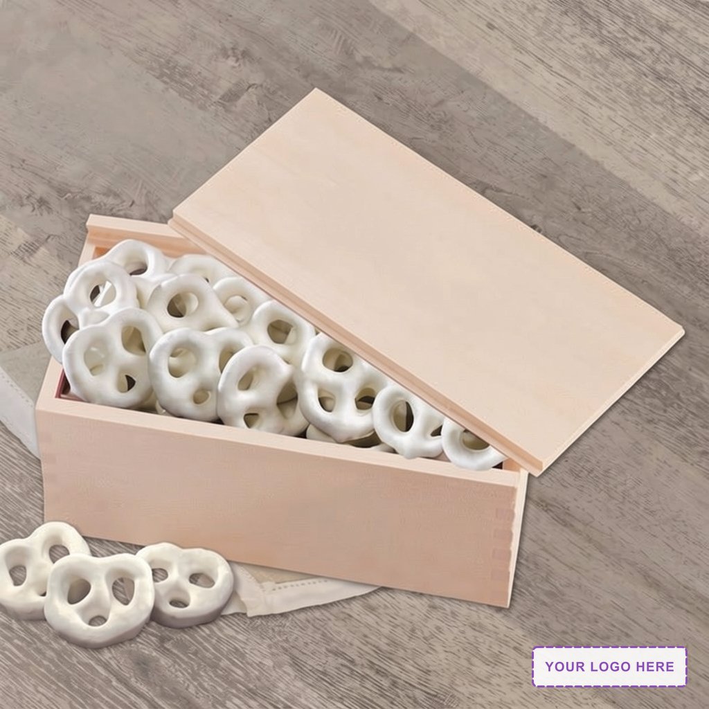Frosted Pretzels in Wooden Collector's Box
