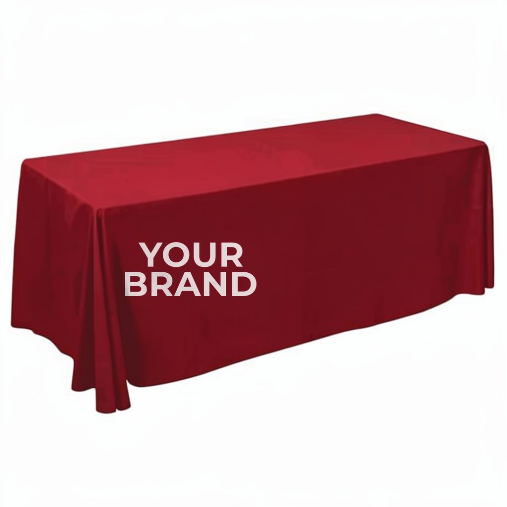 6' Value Lite Table Throw (White Imprint, 1 Location)