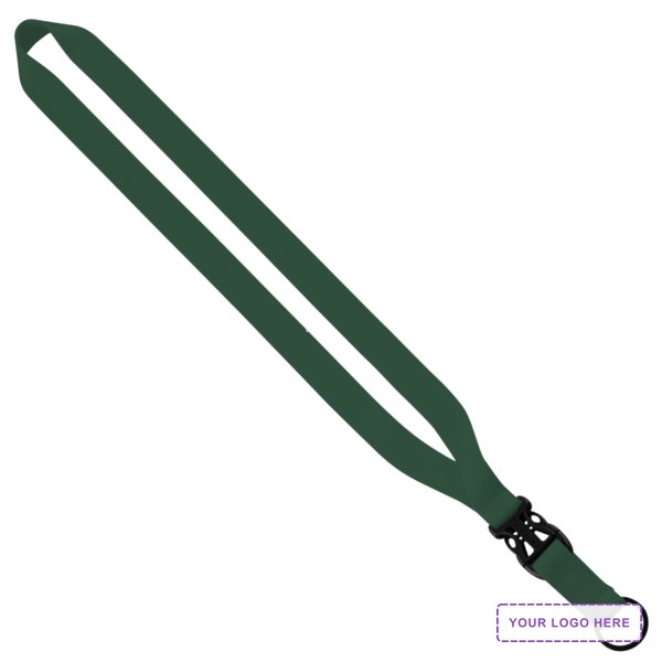 3/4" Polyester Lanyard with Slide Buckle Release & Split-Ring