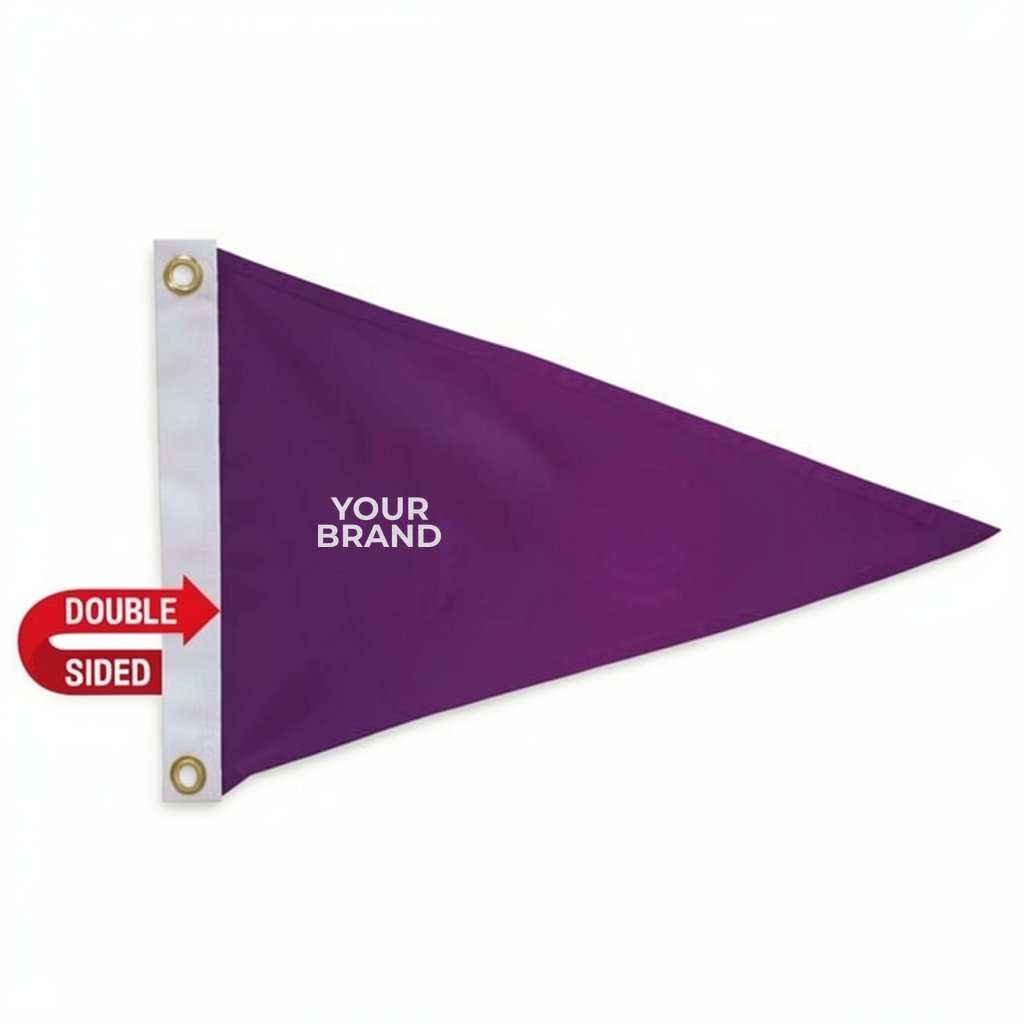 12" x 18" Nylon Pennant Flag Double-Sided