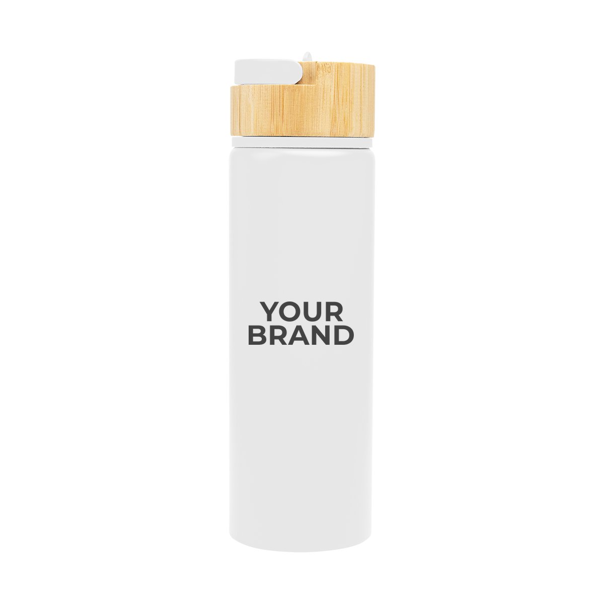 27 Oz. Ellis Recycled Aluminum Bottle With Bamboo Lid
