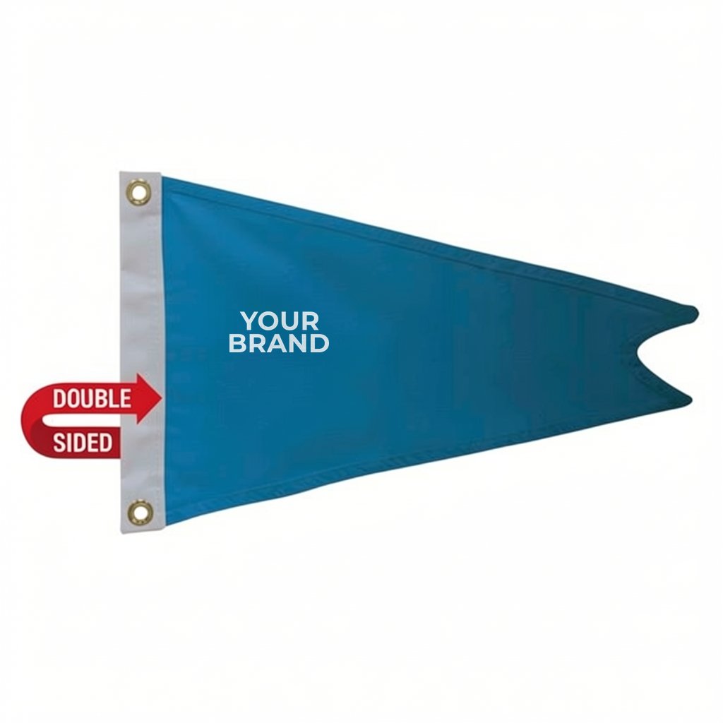 12" x 18" Polyester Burgee Flag Double-Sided