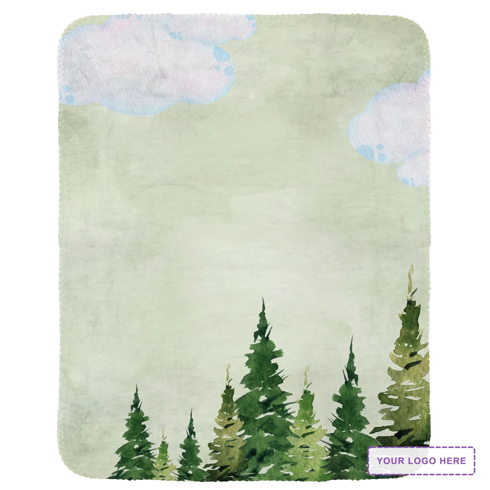 Forest Velvety Recycled Plush Blanket