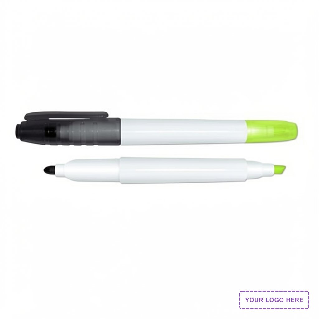 Double Up Double Ended Dry Erase Marker & Highlighter Combo