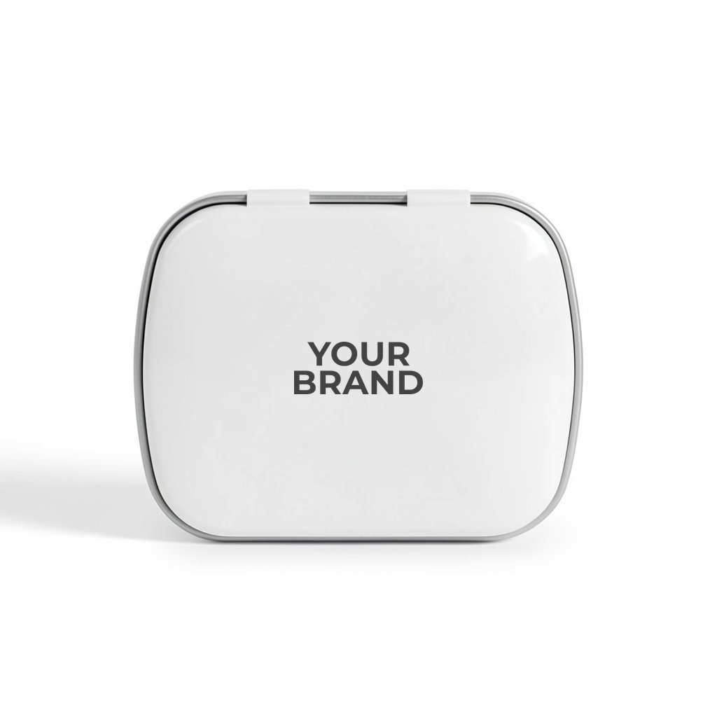 Domed Tin with Heart Shaped Mints