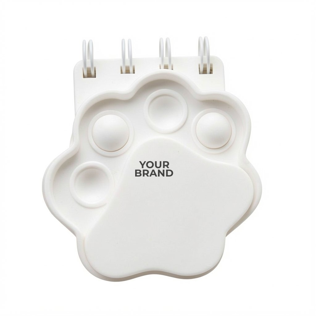 Paw Spiral Notebook Push Pop
