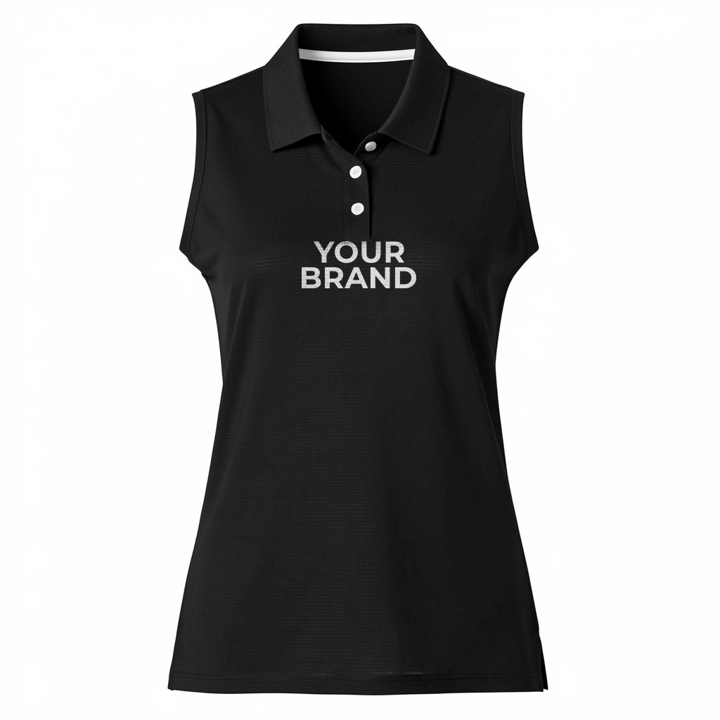 Women's Ottoman Sleeveless Polo - A1005