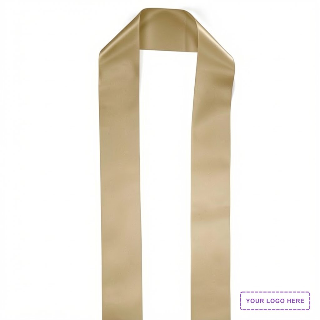 4" Badge Satin Stole - 60" Long - Brilliance