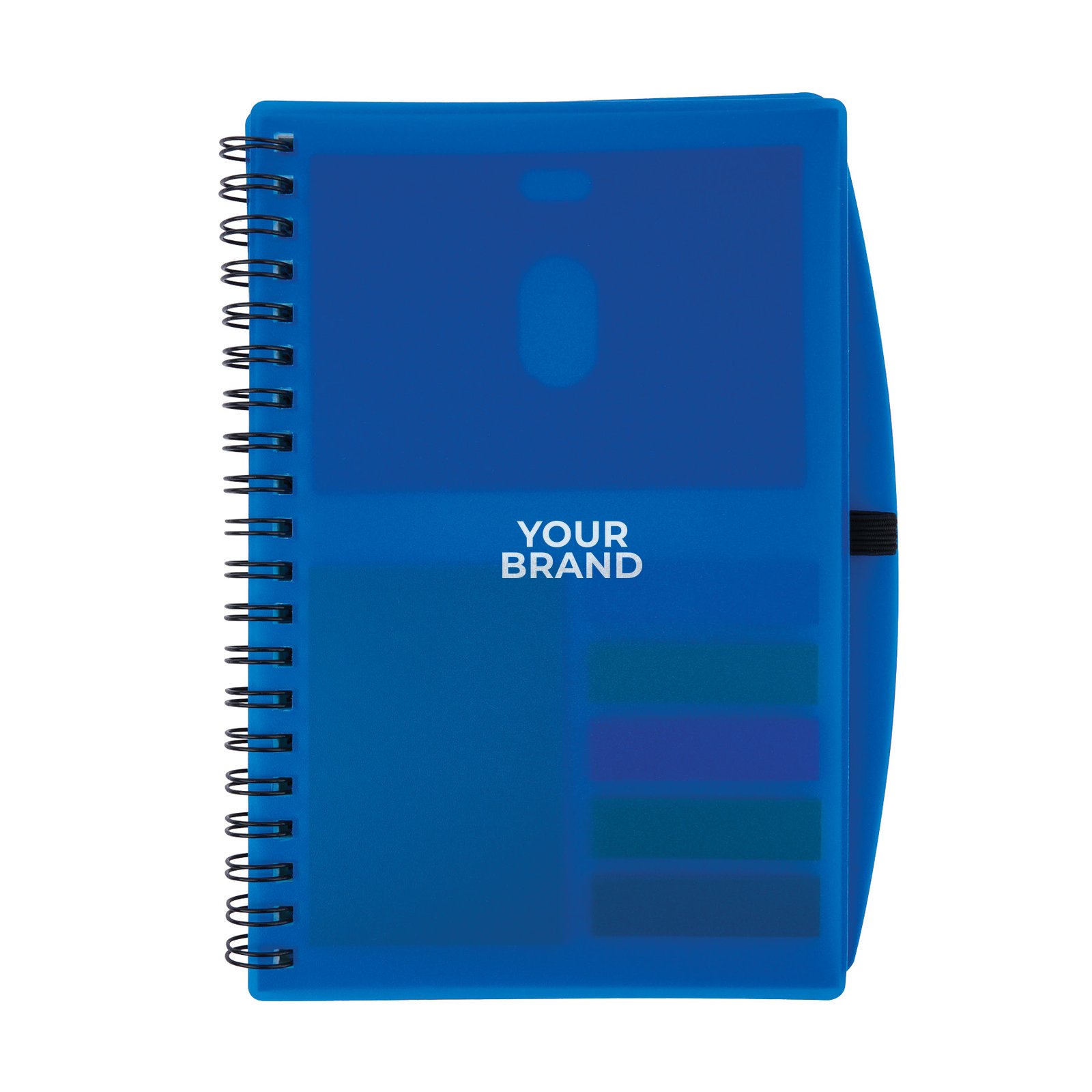 Bates Spiral FSC® Notebook With Sticky Notes and Flags