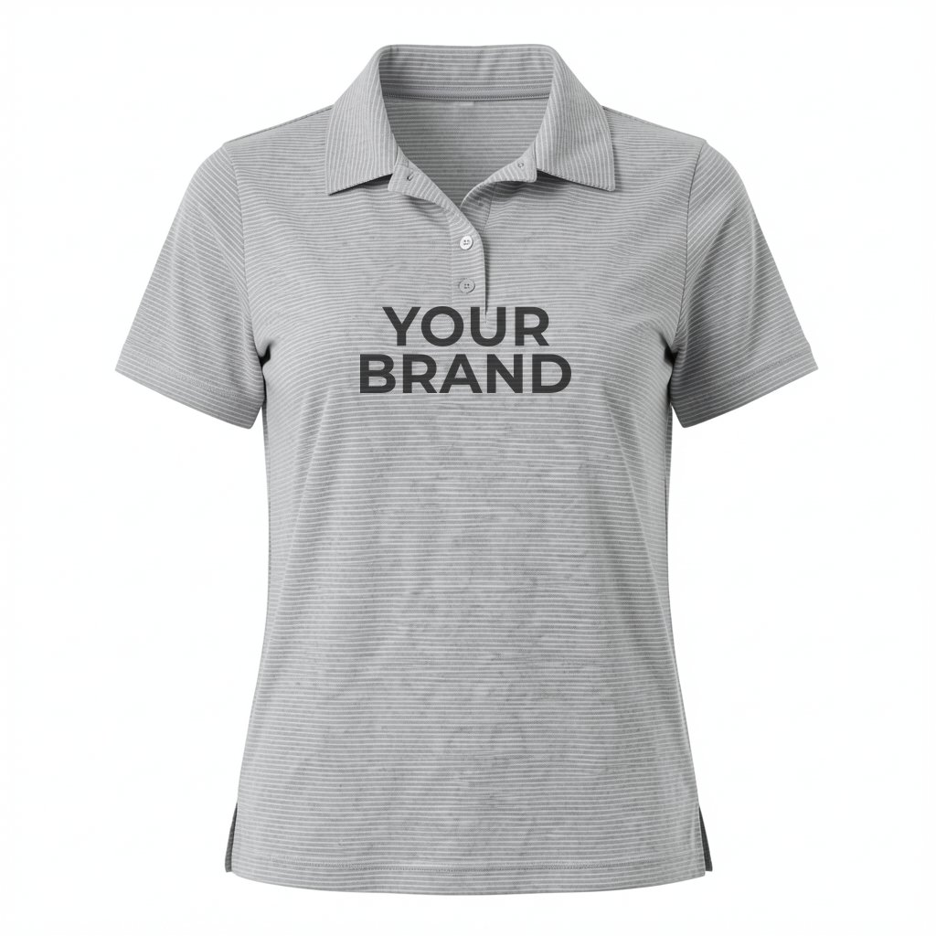 Women's Relay Heathered Stripe Polo - TT125W