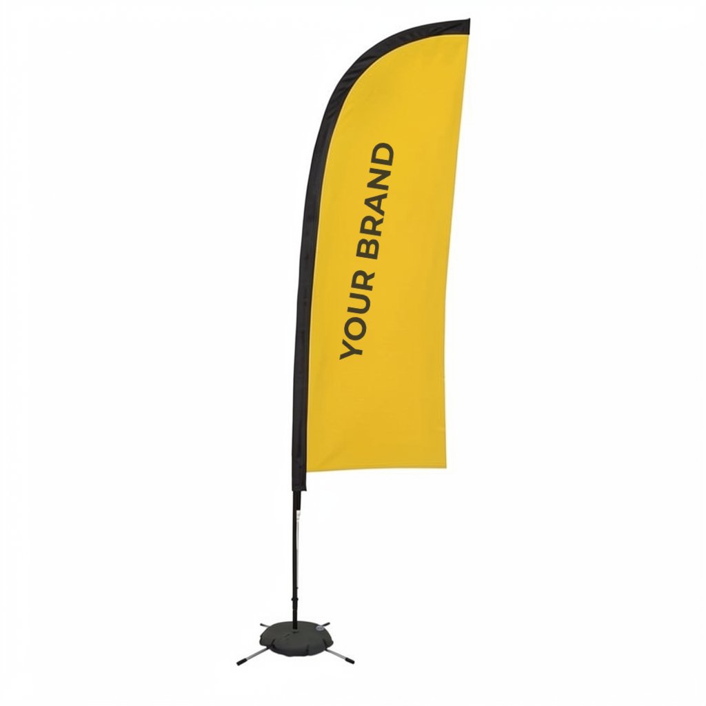 9' Premium Blade Sail Sign Kit (Single-Sided with Scissor Base)