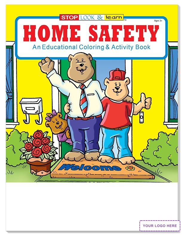 COLORING SET - Home Safety Coloring Book Fun Pack