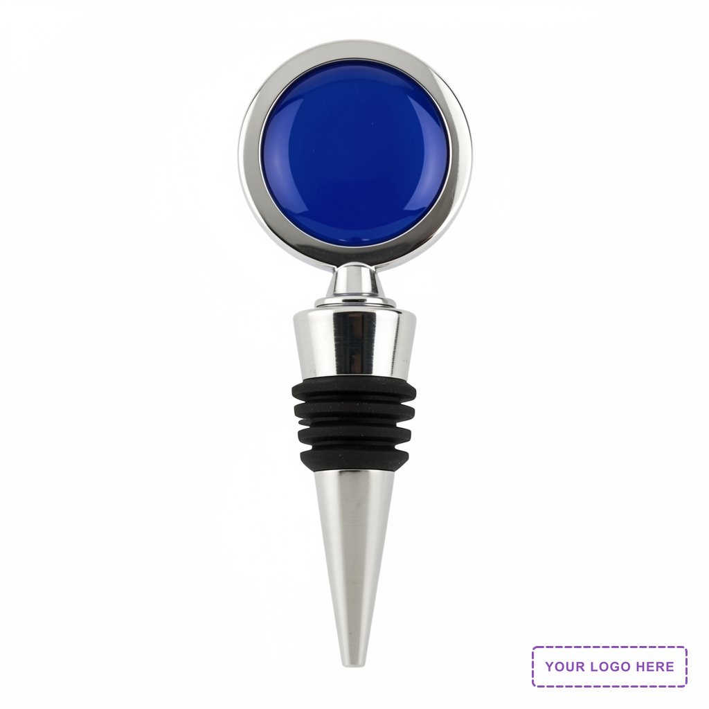 Metal Savor Wine Bottle Stopper - Full Color Top
