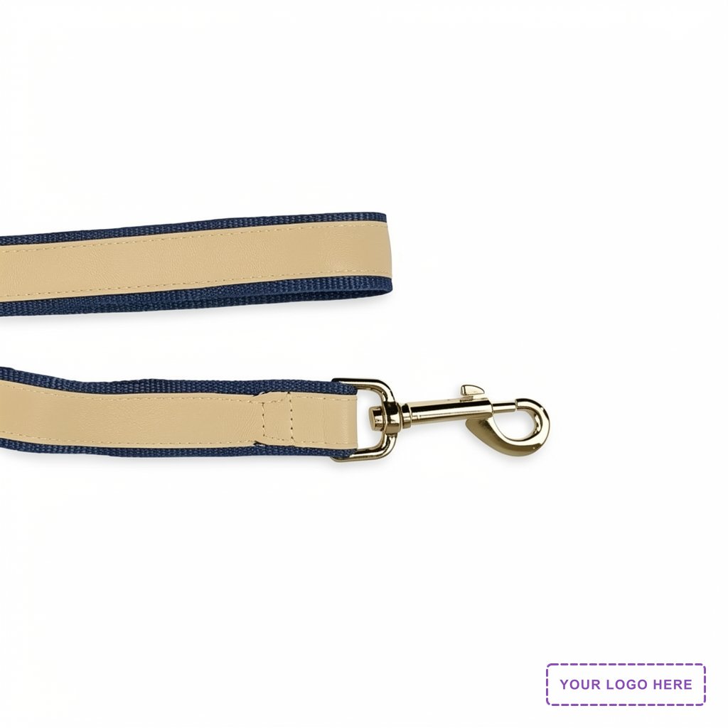 Sublimated Traffic Leash with Gold-Colored Hardware
