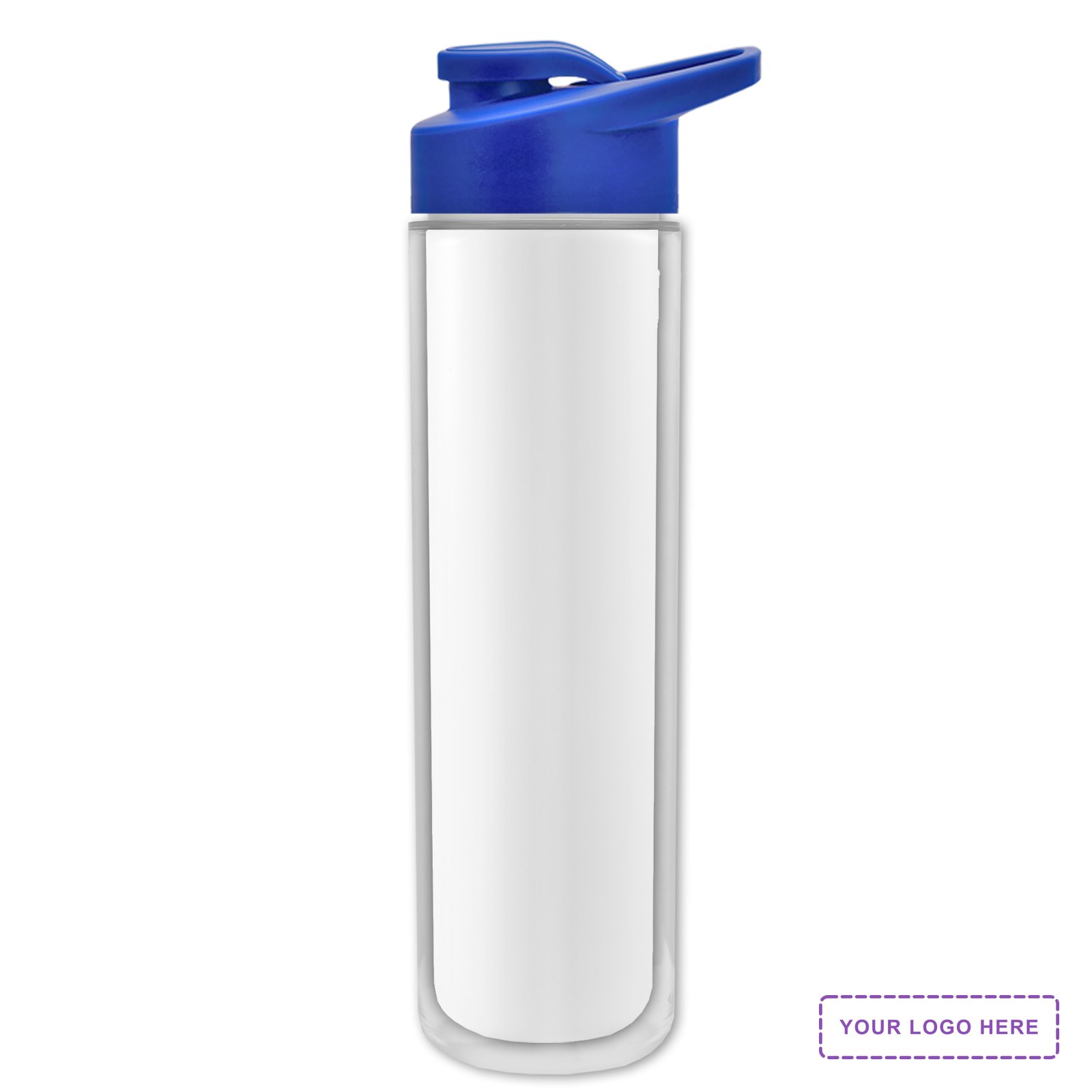 Garyline® Chiller Insulated Bottle with Drink-Thru Lid and Full-Color Insert - 16 oz.