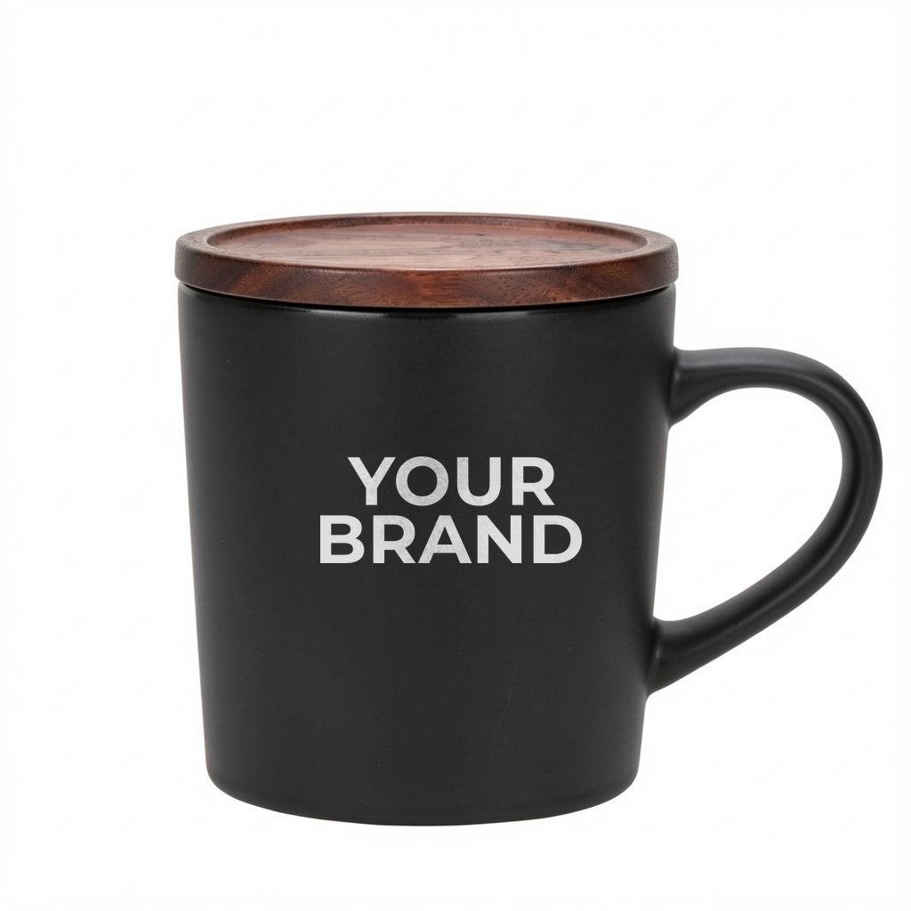 Circo 16 oz Ceramic Mug with Wooden Lid