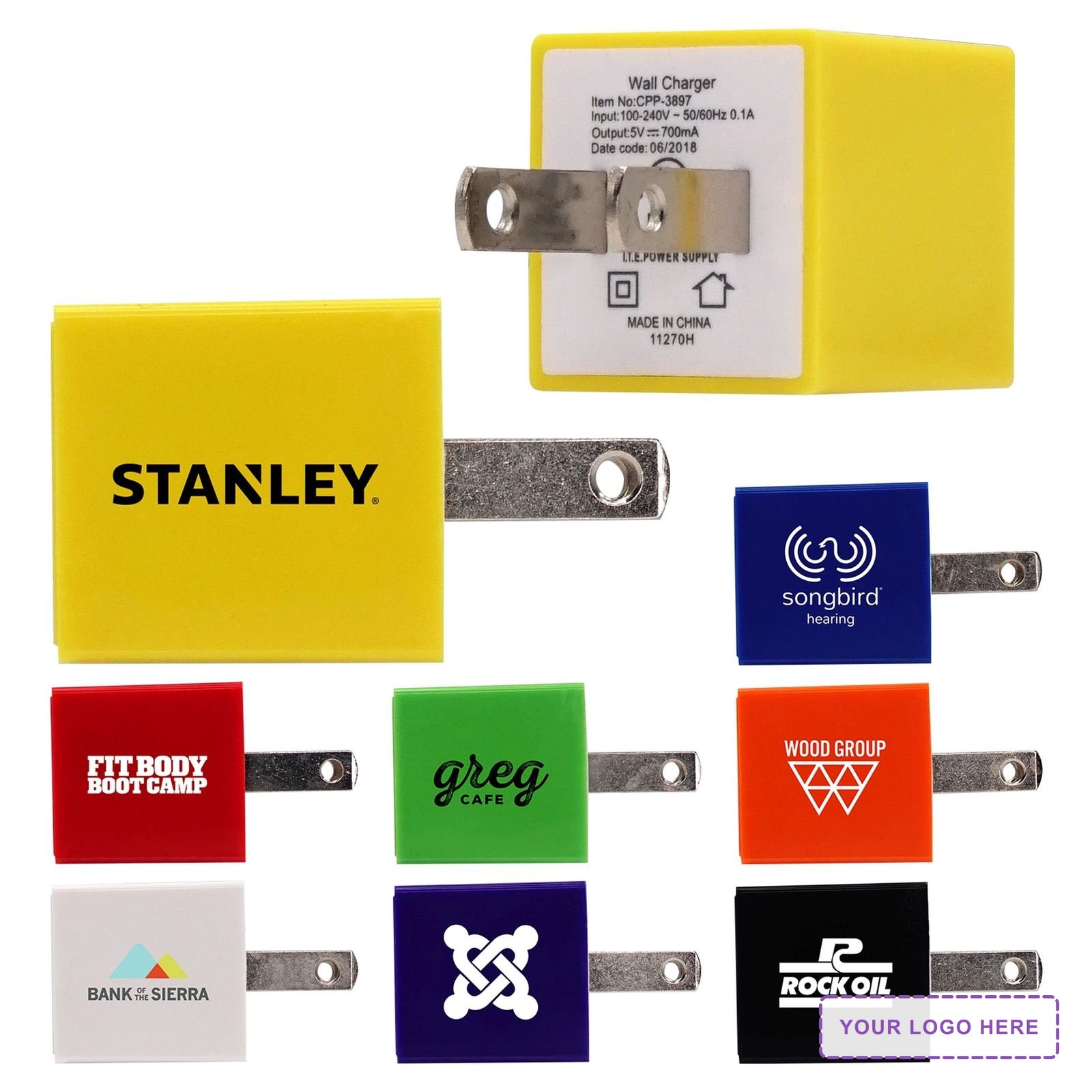 UL Square USB Wall Charger