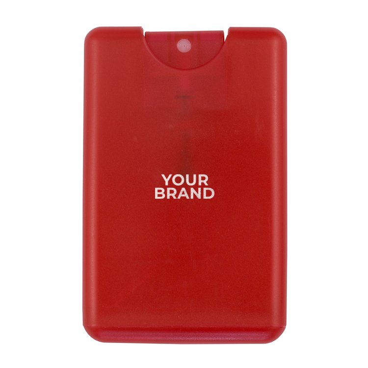 20 ml. Antibacterial Hand Sanitizer Spray in Credit Card Shape Bottle (Spot Color Print)