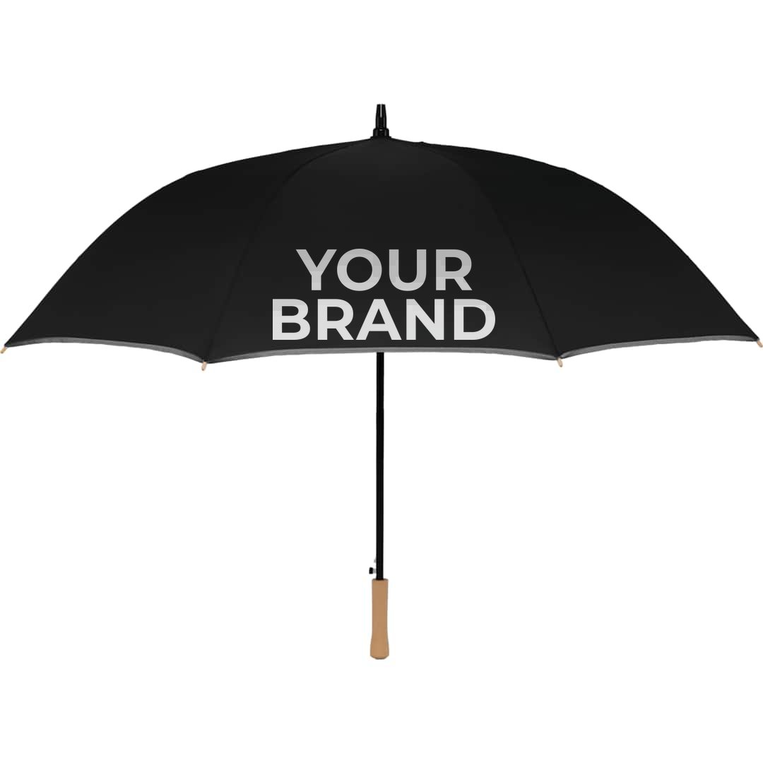 60" Auto Open Umbrella w/ Reflective Trim