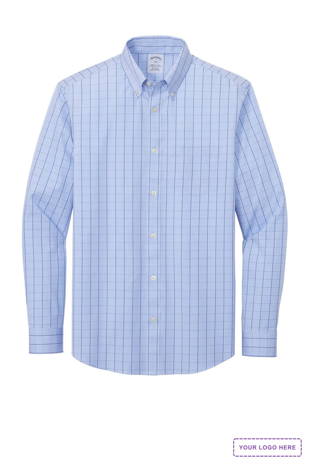 Brooks Brothers Wrinkle-Free Stretch Patterned Shirt BB18008