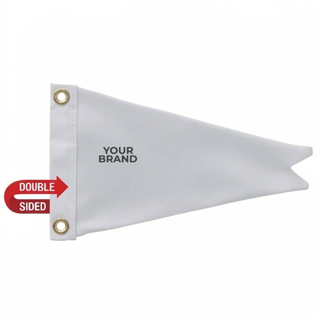8" x 12" Nylon Burgee Flag Double-Sided